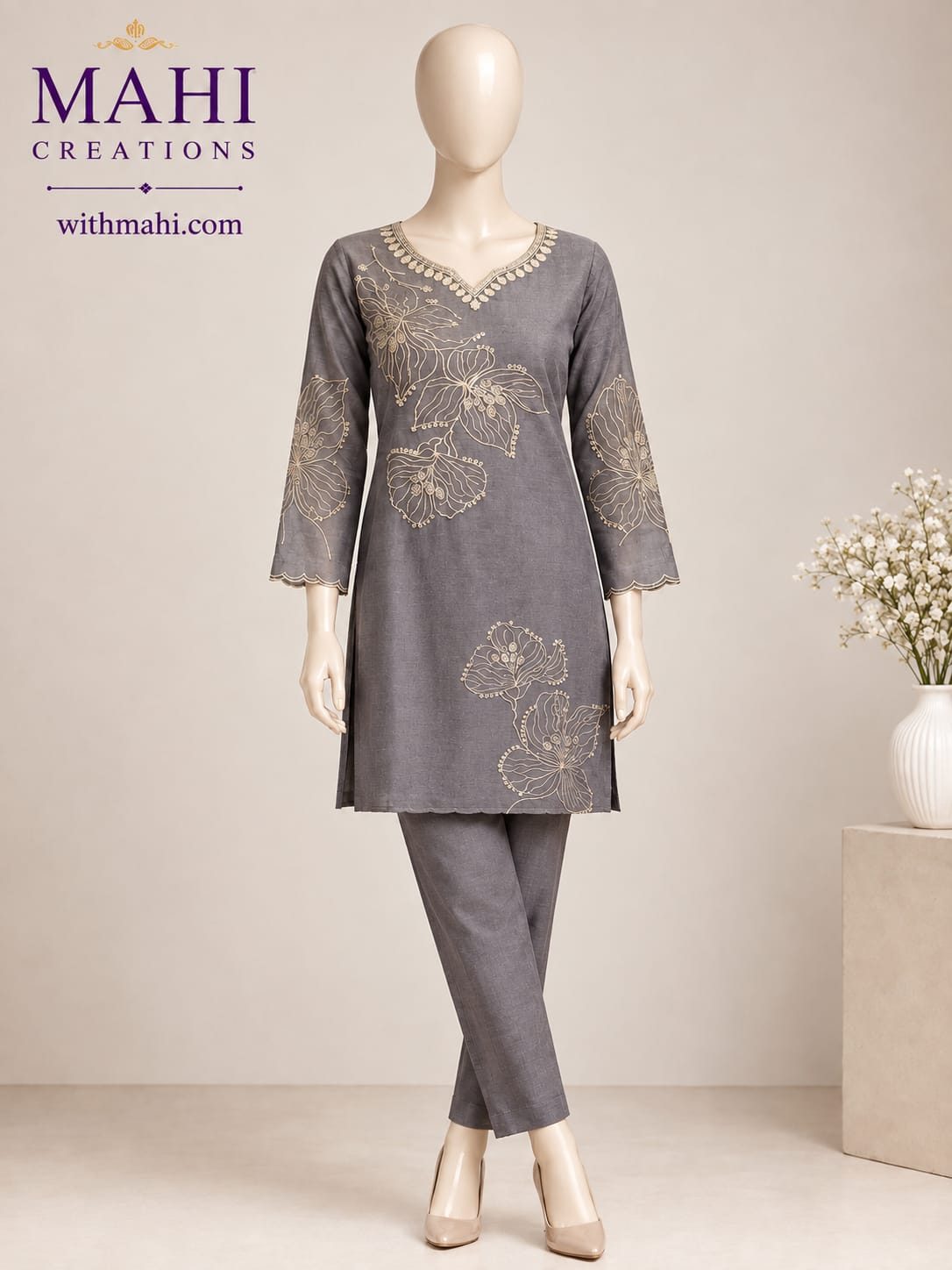 MC94 - Mul chanderi co-ord set