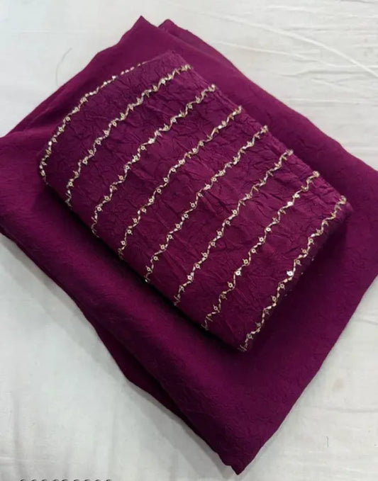 Fendy crush saree